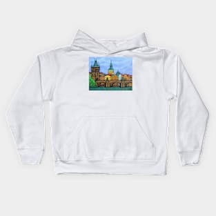 Colours of Prague, Czech Republic Kids Hoodie